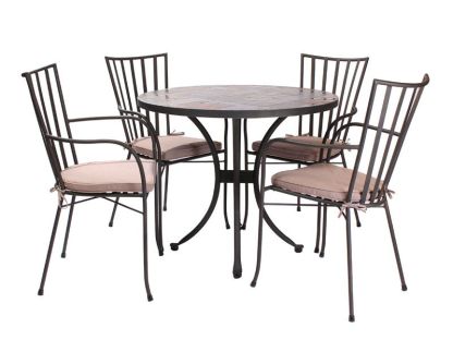 Carnglaze 4 Chair Dining Set
