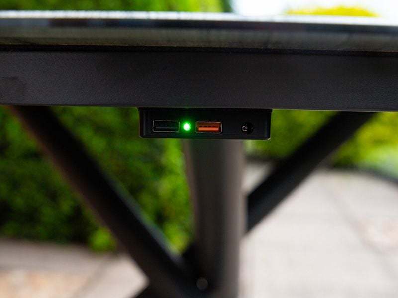 Solar Slate Round Table 1.5m -Garden Furniture Centre-HighRange,Metal,Dining Table,Tables,Outdoor Furniture,Metal Furniture,Outdoor Dining-{collection_title}