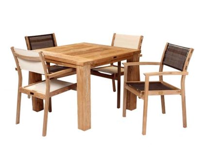 Regent 1m Table & 4 Stacking Chair | FSC® Certified