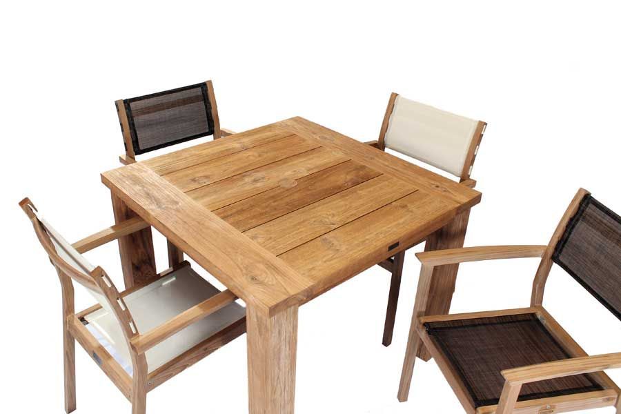 Regent 1m Table & 4 Stacking Chair | FSC® Certified