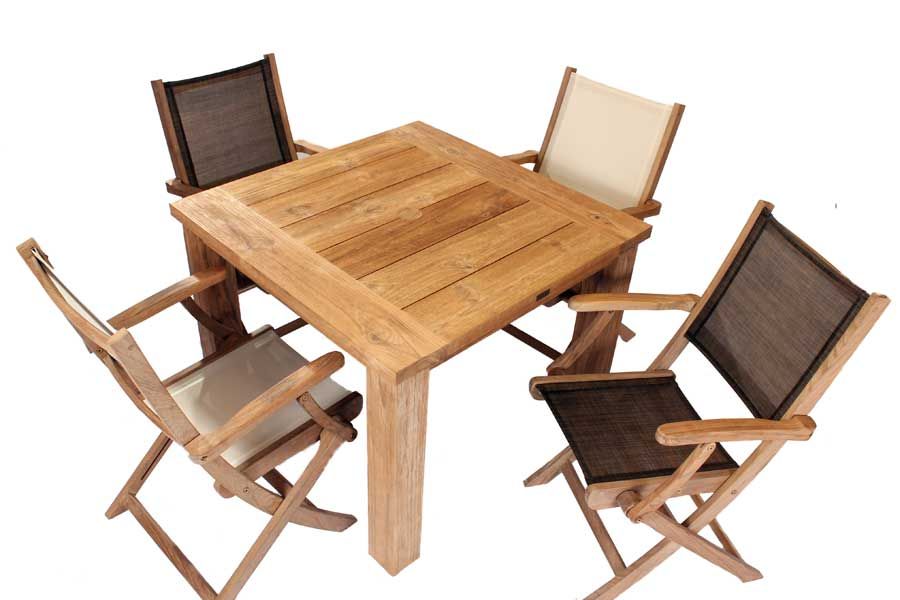Regent 1m Table & 4 Folding Chairs | FSC® Certified