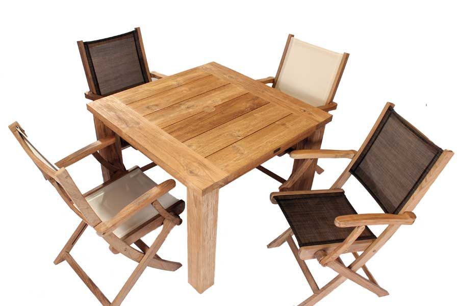 Regent 1m Table & 4 Folding Chairs | FSC® Certified