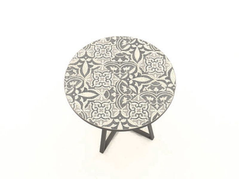 Terrazzo 70cm Table Set -Garden Furniture Centre-MidRange,Metal,Tables,Dining Set,Outdoor Furniture,Metal Furniture,Outdoor Dining,Balcony & Duo Sets-{collection_title}