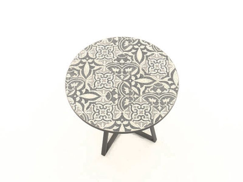 Terrazzo Bistro Table-Garden Furniture Centre-LowRange,MidRange,Dining Table,Outdoor Furniture,Metal Furniture,Outdoor Dining,Balcony & Duo Sets,Metal,Tables,Metal Tables,Metal Tables Metal,Ornaments Accessories,Accessories-{collection_title}