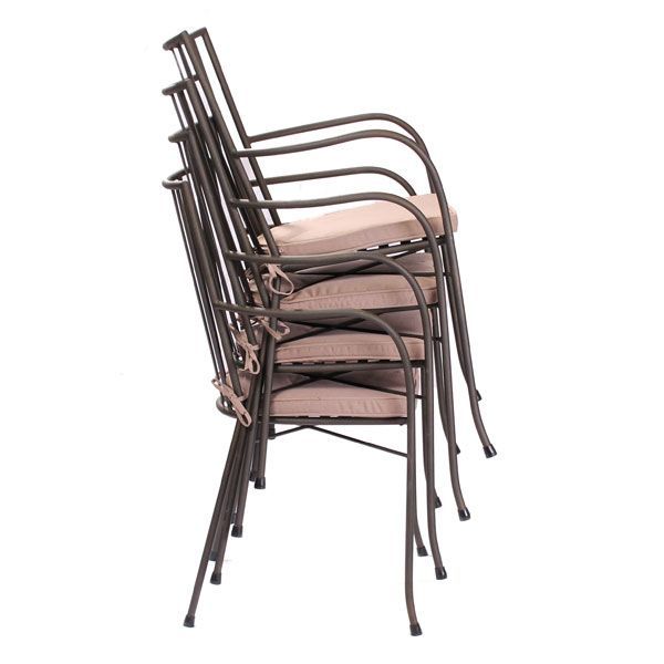 Carnglaze 4 Chair Dining Set-Garden Furniture Centre-MidRange,Tables,Dining Set,Metal,Outdoor Furniture,Metal Furniture,Outdoor Dining-{collection_title}