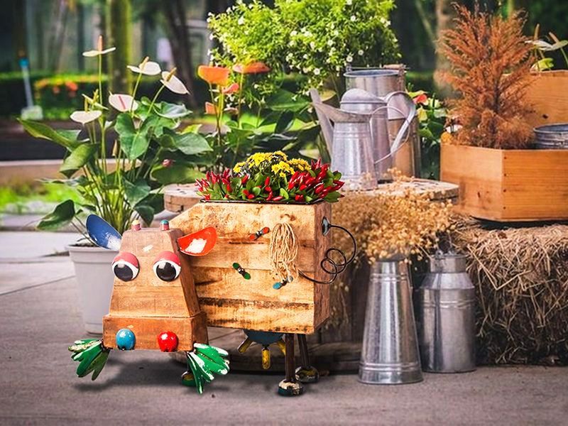Dolly P Planter-Garden Furniture Centre-48Hour Dispatch,LowRange,Under 100,Ornaments,Accessories,Ranges,Animal Garden Ornaments,Think Outside Range,Metal Garden Ornaments,Wooden Garden Ornaments,Garden Planters,Think Outside Range Ranges,Gifts,Ornaments Accessories-{collection_title}
