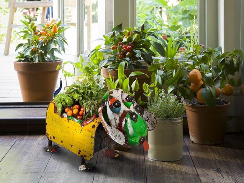 Hound Dog Planter-Garden Furniture Centre-48Hour Dispatch,LowRange,Ornaments Accessories,Ornaments,Accessories,Ranges,Animal Garden Ornaments,Think Outside Range,Metal Garden Ornaments,Garden Planters,Think Outside Range Ranges-{collection_title}
