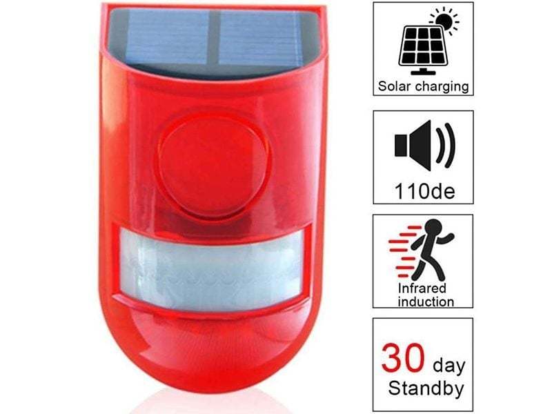 Solar Alarm Lamp-Garden Furniture Centre-48Hour Dispatch,LowRange,Under 100,Accessories,Solar Garden Ornaments,LED Solar Lights,Solar Lights  Solar,Solar Lights-{collection_title}