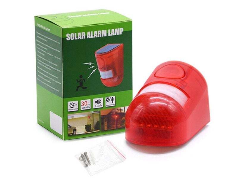Solar Alarm Lamp-Garden Furniture Centre-48Hour Dispatch,LowRange,Under 100,Accessories,Solar Garden Ornaments,LED Solar Lights,Solar Lights  Solar,Solar Lights-{collection_title}