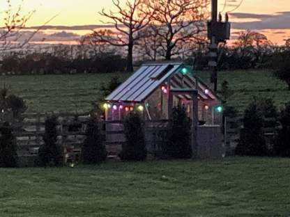 Multicoloured Solar LED Festoon String Lights