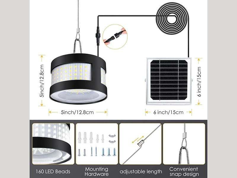 Solar Gazebo Pendant Light-Garden Furniture Centre-LowRange,Under 100,Accessories,LED Solar Lights,Solar,Solar Lights  Solar,Solar Lights,48Hour Dispatch-{collection_title}