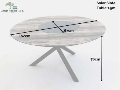 Solar Slate Round Table 1.5m 