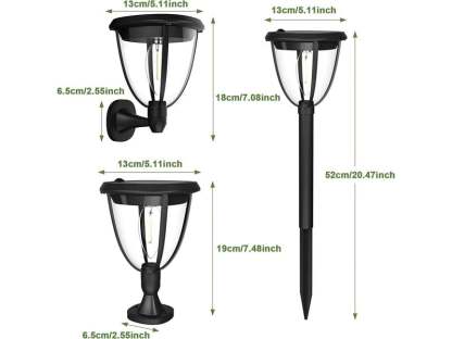 3 In 1 Solar Garden Stake & Wall Light