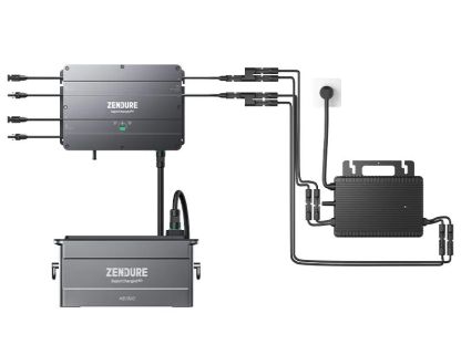 Zendure Solar Flow Smart Hub, Microinverter PLUS 1kw Battery Kit