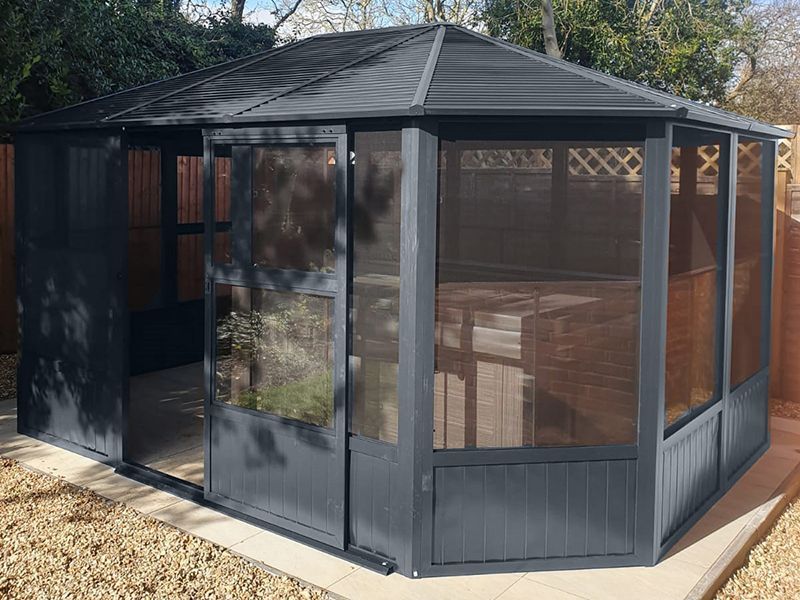 Four Seasons Solarium 12ft x 15ft -Garden Furniture Centre-HighRange,Free Standing,Gazebos,Metal Gazebos,All Seasons Gazebos,Solariums Gazebos,All Seasons Gazebo Range,Garden Rooms Gazebos,Solariums,All Seasons Range-{collection_title}