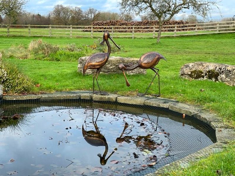 Spoonbill Standing-Garden Furniture Centre-48Hour Dispatch,LowRange,Ornaments,Ranges,Animal Garden Ornaments,Think Outside Range,Metal Garden Ornaments,Think Outside Range Ranges,Gifts,Ornaments Accessories,Accessories-{collection_title}