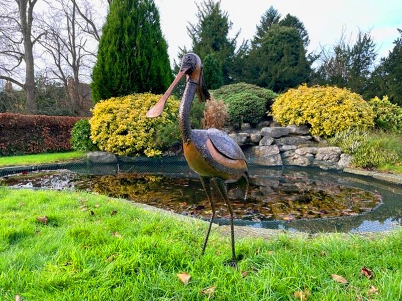 Spoonbill Standing-Garden Furniture Centre-48Hour Dispatch,LowRange,Ornaments,Ranges,Animal Garden Ornaments,Think Outside Range,Metal Garden Ornaments,Think Outside Range Ranges,Gifts,Ornaments Accessories,Accessories-{collection_title}