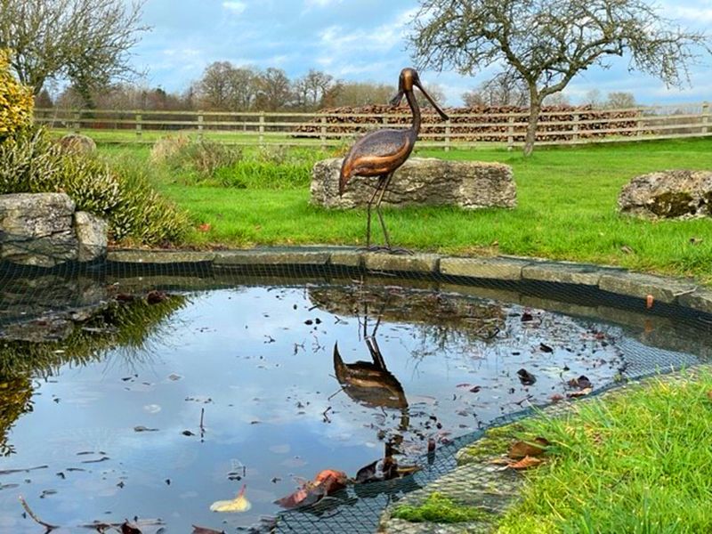 Spoonbill Standing-Garden Furniture Centre-48Hour Dispatch,LowRange,Ornaments,Ranges,Animal Garden Ornaments,Think Outside Range,Metal Garden Ornaments,Think Outside Range Ranges,Gifts,Ornaments Accessories,Accessories-{collection_title}