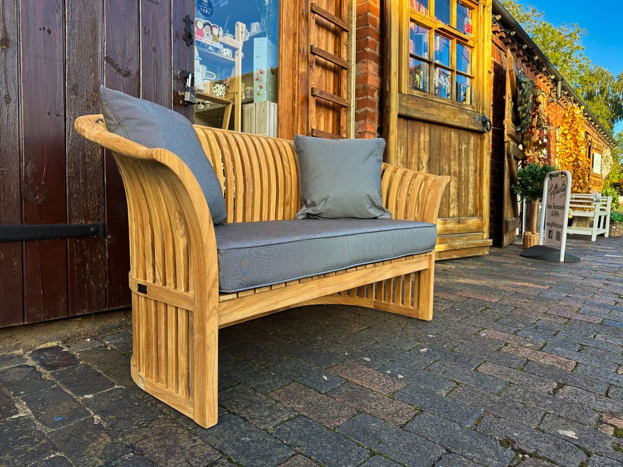 Spring Bench Cushion | Black Pinstripe