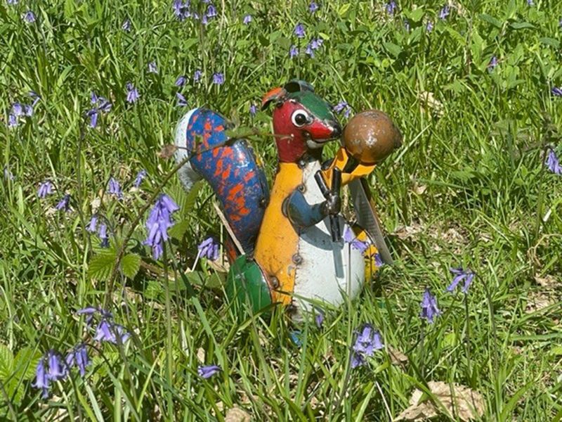 Simon the Slingshot Squirrel-Garden Furniture Centre-48Hour Dispatch,LowRange,Ornaments,Ranges,Animal Garden Ornaments,Think Outside Range,Metal Garden Ornaments,Think Outside Range Ranges,Ornaments Accessories,Accessories-{collection_title}