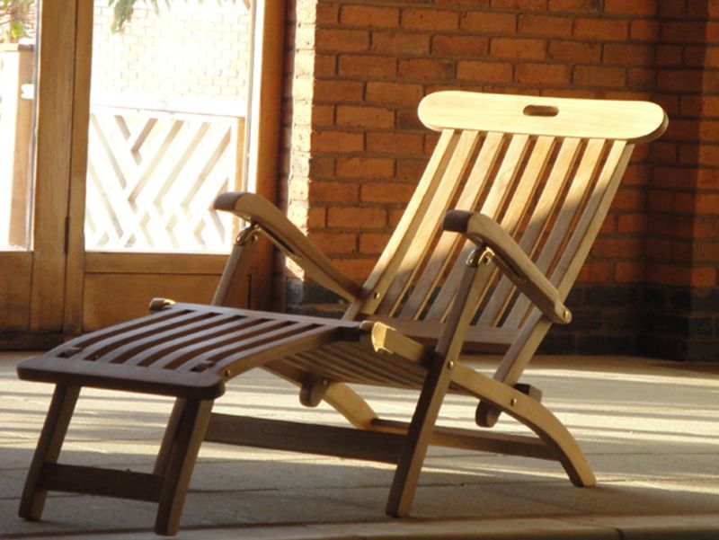 Vintage Steamer Lounger Chair 