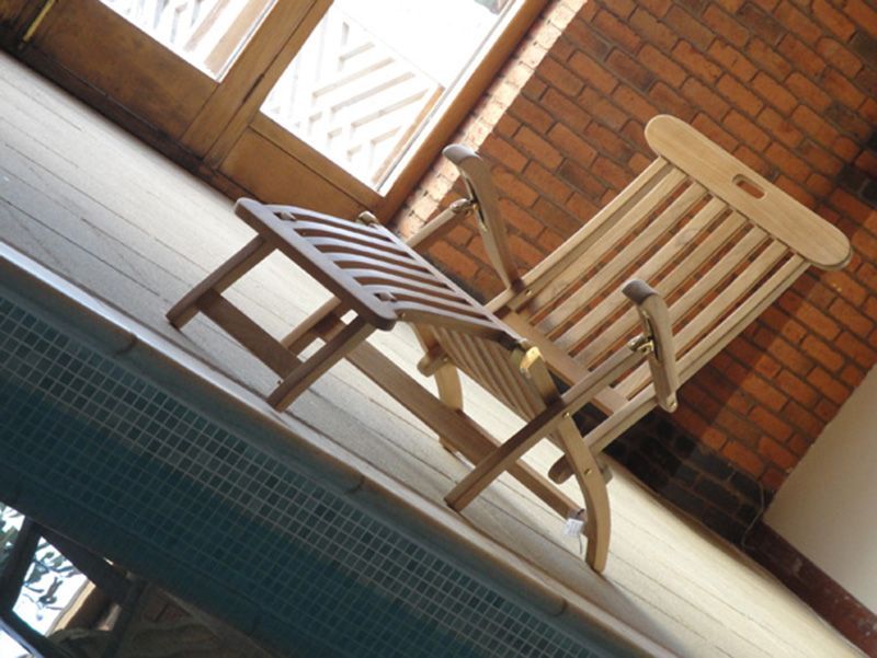 Vintage Steamer Lounger Chair 