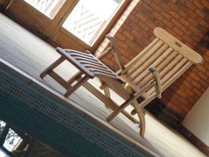 Vintage Steamer Lounger Chair 