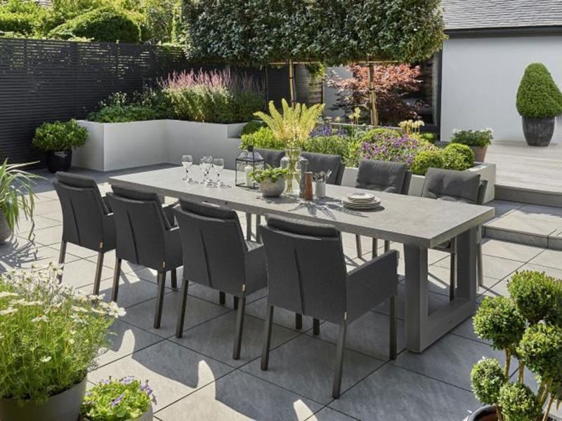 Stelvio 3M 8 Chair Dining Set | Life Range 