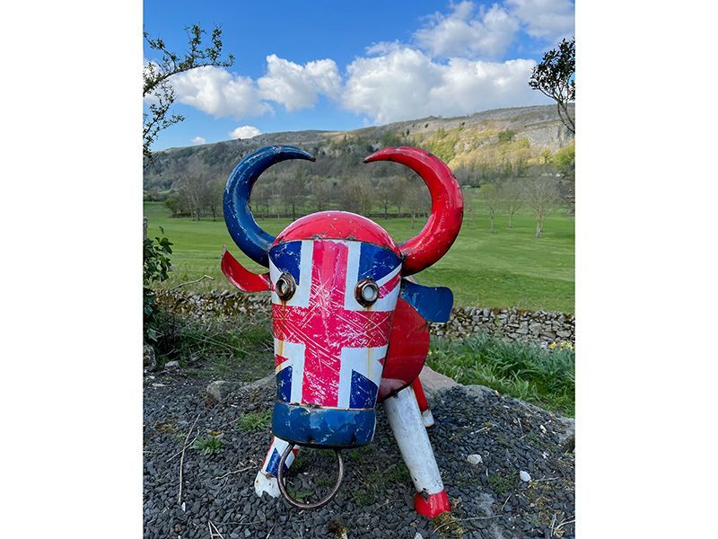 Alfie Union Jack Cooler -Garden Furniture Centre-MidInstock,instock,MidRange,Union,Ornaments Accessories,Ornaments,Accessories,Ranges,Think Outside Range,Metal Garden Ornaments,Novelty Drinks Coolers,Think Outside Range Ranges,Coronation Range-{collection_title}