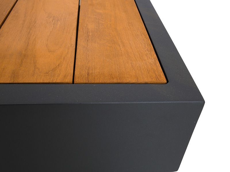 St.Lucia Modular Coffee Table with Teak Top-Garden Furniture Centre-MidInstock,instock,MidRange,Outdoor Furniture,Metal Furniture,St Lucia Range,Metal,Metal Tables Metal,Teak,Tables,Teak Tables,Metal Tables,Coffee Table-{collection_title}