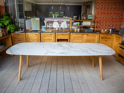 Stone Top 8 Chair Dining Set
