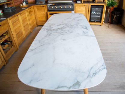 Stone Top 8 Chair Dining Set