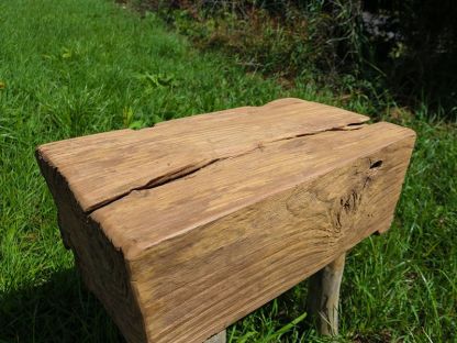 Traditional Rice Pounder Stool | Teak