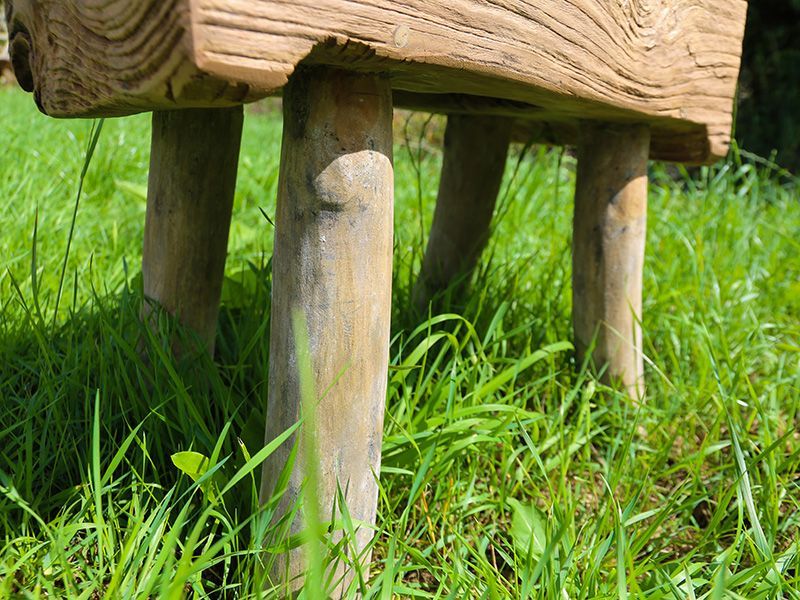 Traditional Rice Pounder Stool | Teak