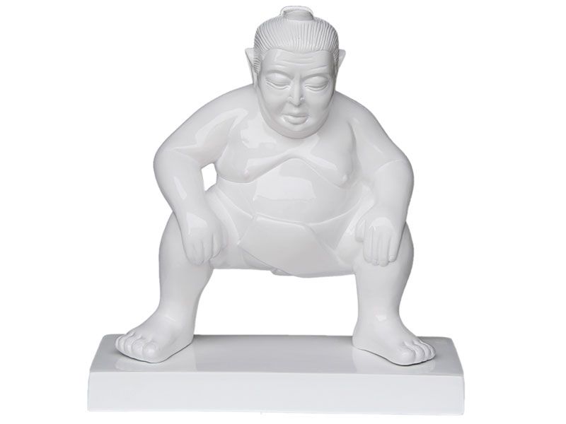 Sumo Garden Ornament - White