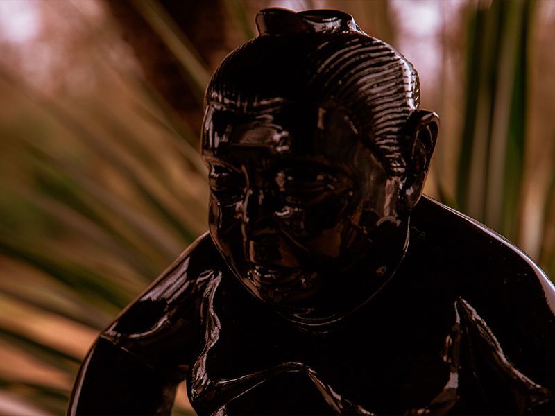 Sumo Garden Ornament - Black-Garden Furniture Centre-LowRange,Under 100,Ornaments Accessories,Ornaments,Accessories Sale,Accessories-{collection_title}