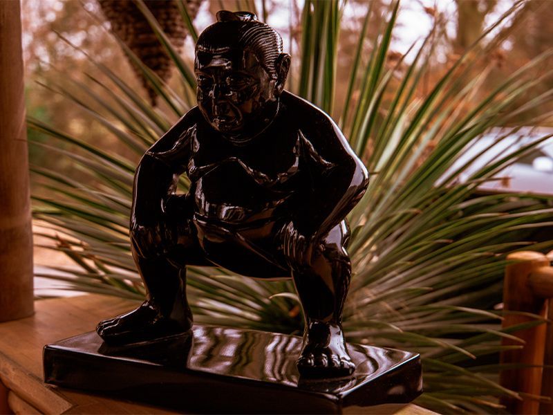 Sumo Garden Ornament - Black-Garden Furniture Centre-LowRange,Under 100,Ornaments Accessories,Ornaments,Accessories Sale,Accessories-{collection_title}