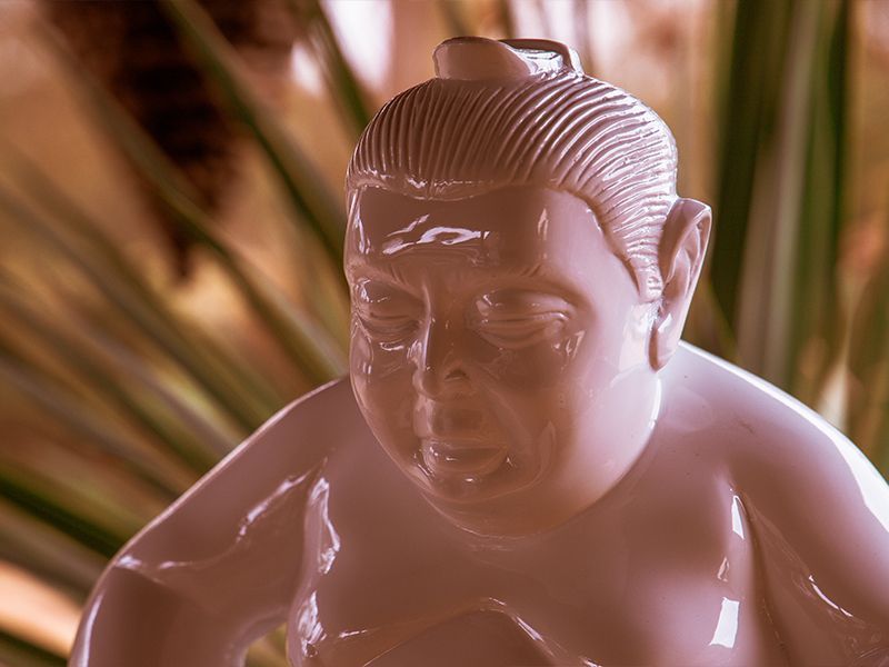 Sumo Garden Ornament - White-Garden Furniture Centre-LowRange,Under 100,Ornaments Accessories,Ornaments,Accessories Sale,Accessories-{collection_title}