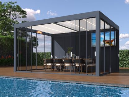Bioclimatic Pergola 4 x 3m Wall Mounted | T7