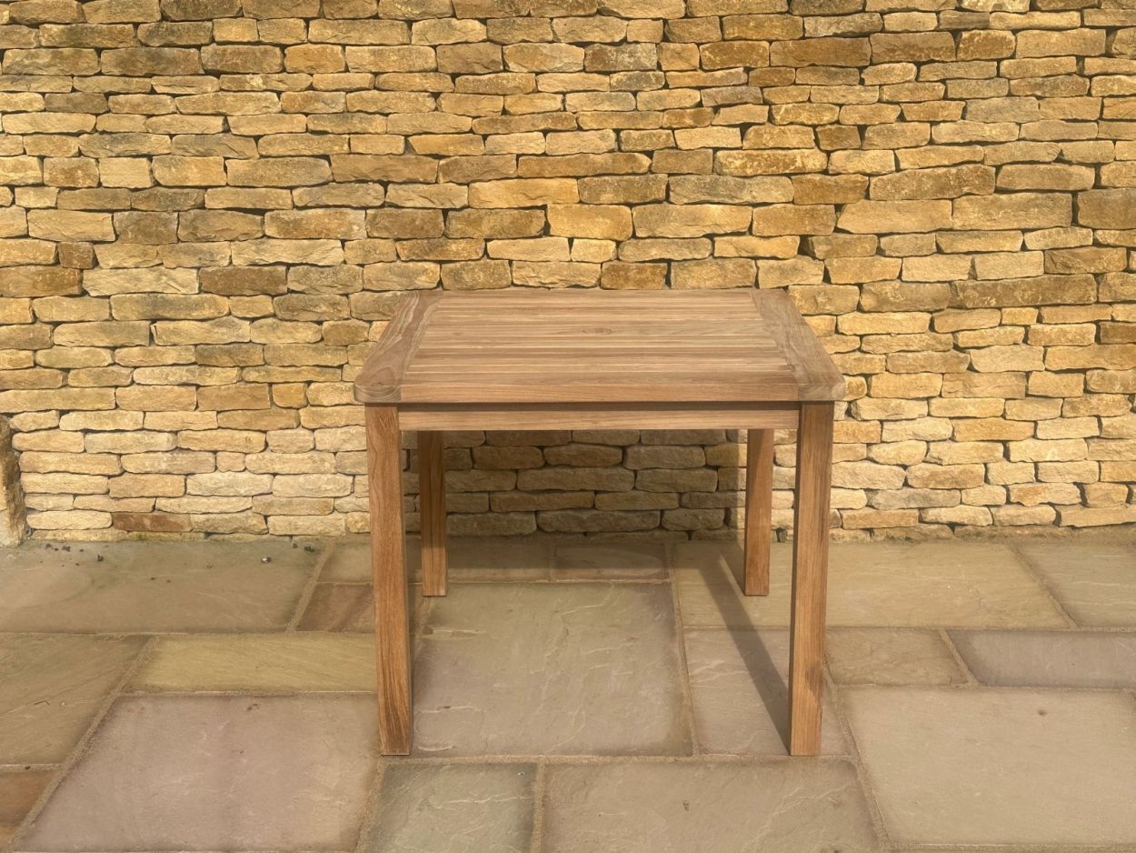 Adonis 90cm Square Table  -Garden Furniture Centre-MidInstock,instock,MidRange,Dining Table,Teak,Tables,Teak Tables,Outdoor Furniture,Teak Garden Furniture,Outdoor Dining-{collection_title}