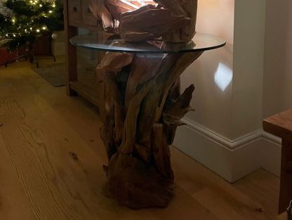 Reclaimed Teak Root Side Table
