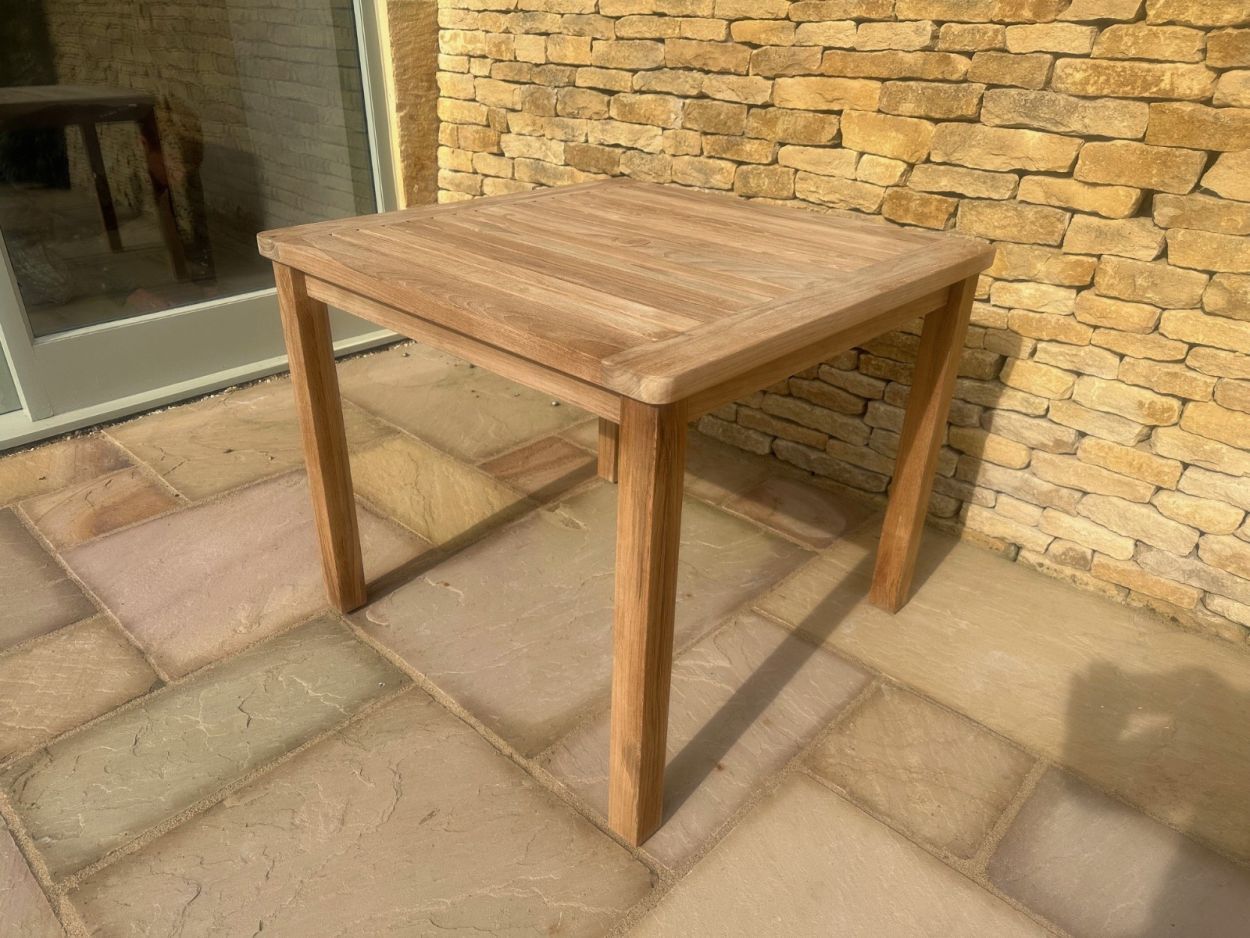 Adonis 90cm Square Table  -Garden Furniture Centre-MidInstock,instock,MidRange,Dining Table,Teak,Tables,Teak Tables,Outdoor Furniture,Teak Garden Furniture,Outdoor Dining-{collection_title}