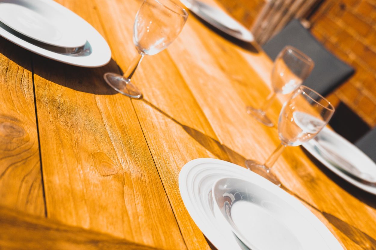 Regent 6 Sense Chair Stacking Set | FSC® Certified-Garden Furniture Centre-HighRange,Metal,Teak,Tables,Dining Set,FSC®,Outdoor Dining-{collection_title}