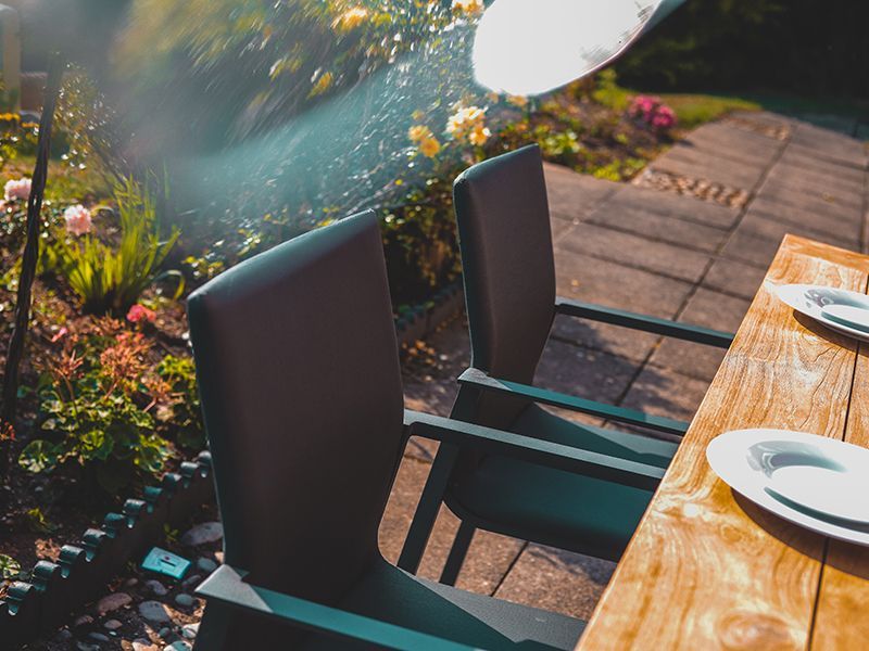 Regent 6 Sense Chair Stacking Set | FSC® Certified-Garden Furniture Centre-HighRange,Metal,Teak,Tables,Dining Set,FSC®,Outdoor Dining-{collection_title}