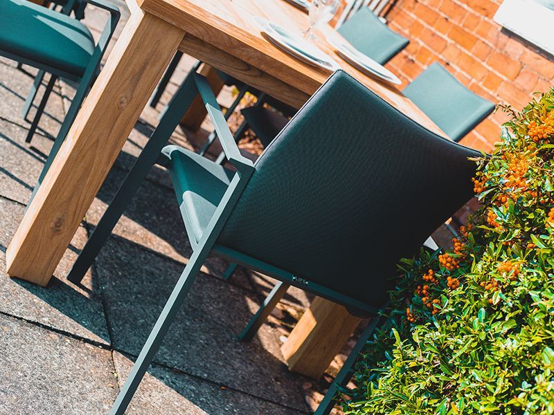 Regent 6 Sense Chair Stacking Set | FSC® Certified-Garden Furniture Centre-HighRange,Metal,Teak,Tables,Dining Set,FSC®,Outdoor Dining-{collection_title}