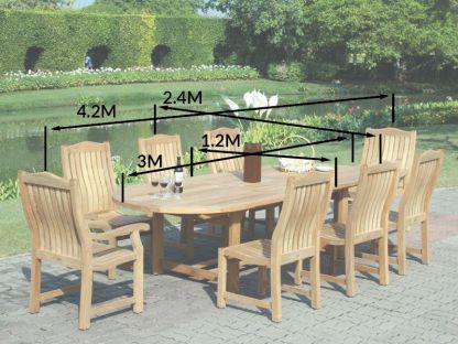 Malvern 8 Chair Dining Set | FSC® Certified 