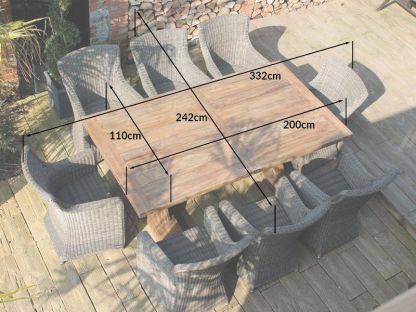 Valencia 8 Chair Dining Set