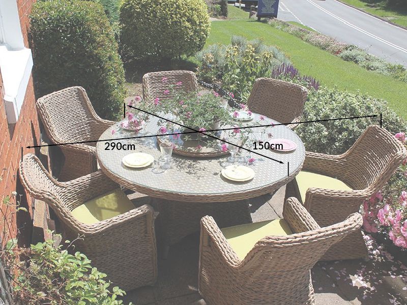 Montana 6 Chair Dining Set -Garden Furniture Centre-HighRange,Rattan,Tables,Dining Set,Rattan Furniture,Montana Range,Outdoor Dining-{collection_title}