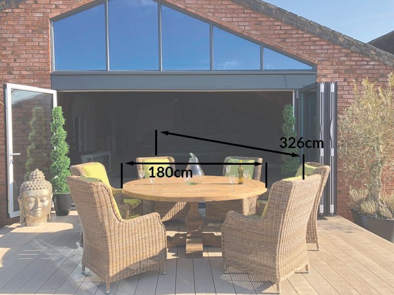 Valencia 6 Chair Round Dining Set-Garden Furniture Centre-HighRange,Reclaimed Furniture,Rattan,Teak,Tables,Dining Set,Outdoor Dining-{collection_title}