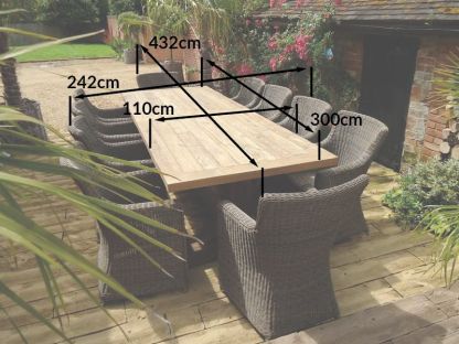 Valencia 10 Chair Dining Set 